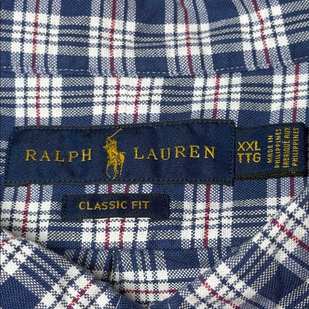 Ralph Lauren Classic Fit Plaid Oxford Shirt | Men’s XXL / 2XL | NWOT - Picture 2 of 12